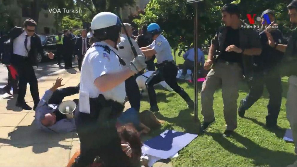 Exclusive Video of Brawl Outside Turkish Embassy Residence Exclusive Video of Brawl Outside Turkish Embassy Residence